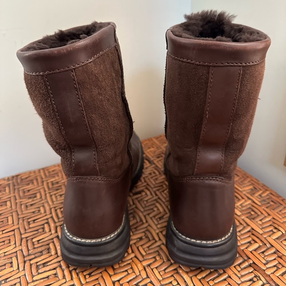 UGG Brooks Waterproof Leather/Shearling Boots - Picture 3 of 16